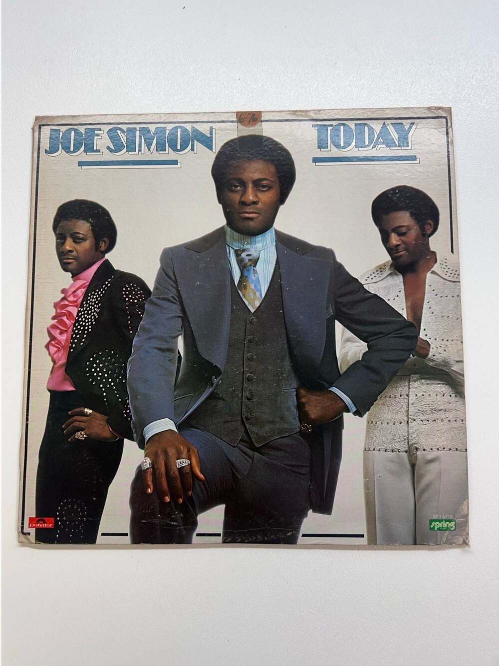 Joe Simon Today Vinyl LP White Label Promo Spring Records Vintage Soul